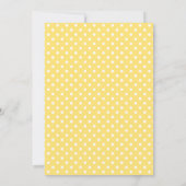 Modern Yellow and Gray Elephant Baby Shower Invitation (Back)
