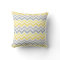 Modern Yellow and Gray Ombre Chevron Stripes