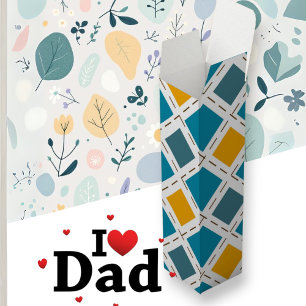 Modern Yellow and Teal blue Father's day Wine Box