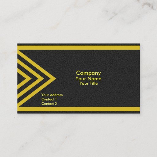 Customizable Modern yellow arrows business cards