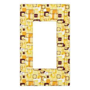 Modern Yellow & black abstract style Light Switch Cover