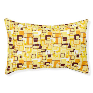 Modern Yellow & black abstract style Pet Bed