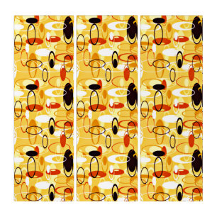 Modern Yellow & black abstract style Triptych