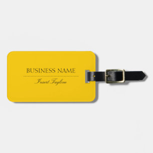 Modern Yellow Business Luggage Tag