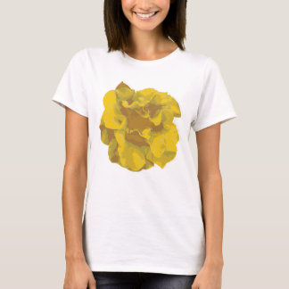 Modern Yellow Camellia Flower T-Shirt