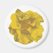 Modern Yellow Camellia T-Shirt