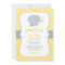 Modern Yellow Elephant Gender Neutral Shower