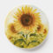 Modern Yellow Floral  Sunflower Watercolor        