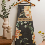 Modern Yellow Flowers & Kraft Personalized Gift Apron<br><div class="desc">This beautiful modern watercolor flowers design features bright and cheerful yellow blooms arranged in a lovely bouquet. The artwork is created using the delicate and translucent medium of watercolor, which gives the flowers a soft and dreamy quality. The design can be personalized with a name of your choice, making it...</div>