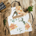 Modern Yellow Flowers & Kraft Personalized Gift Apron<br><div class="desc">This beautiful modern watercolor flowers design features bright and cheerful yellow blooms arranged in a lovely bouquet. The artwork is created using the delicate and translucent medium of watercolor, which gives the flowers a soft and dreamy quality. The design can be personalized with a name of your choice, making it...</div>