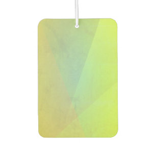 Modern Yellow Geometric Gradation Air Freshener