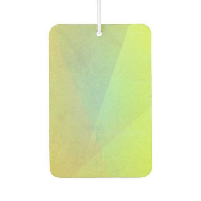 Modern Yellow Geometric Gradation Air Freshener (Front)
