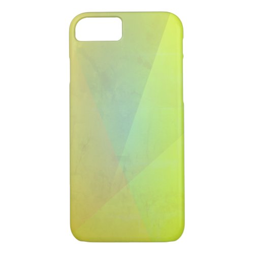 Modern Yellow Geometric Gradation iPhone 87 Case