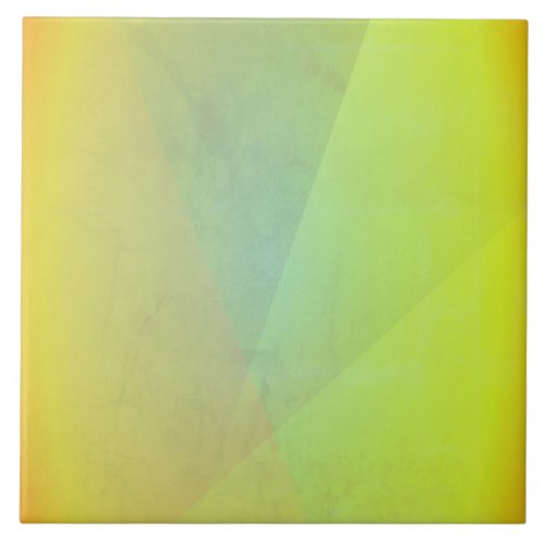 Modern Yellow Geometric Gradation Ceramic Tile