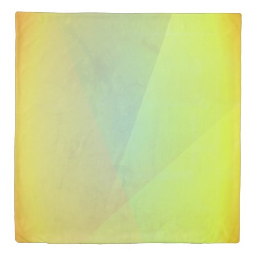 Modern Yellow Geometric Gradation Duvet Cover