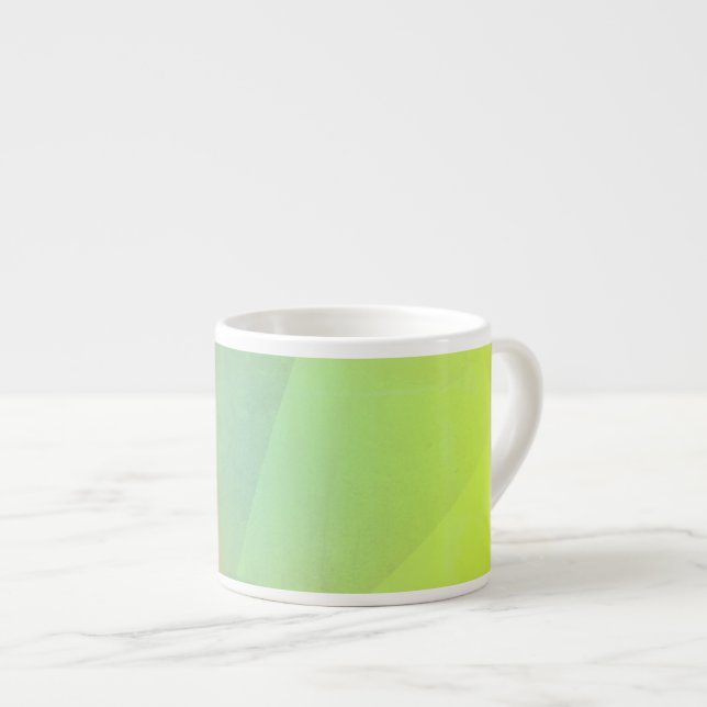 Modern Yellow Geometric Gradation Espresso Cup (Front Right)