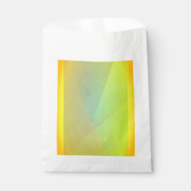 Modern Yellow Geometric Gradation Favor Bag (Front)