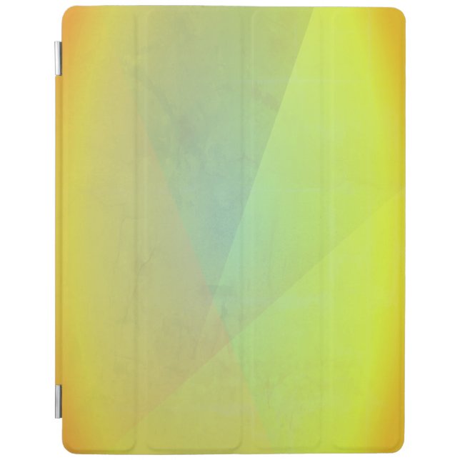 Modern Yellow Geometric Gradation iPad Smart Cover (Front)