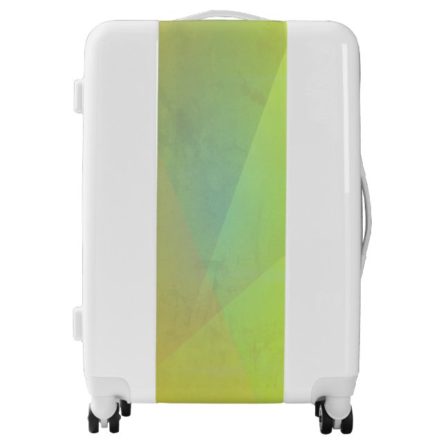 Modern Yellow Geometric Gradation Luggage (Front)