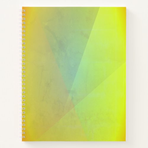 Modern Yellow Geometric Gradation Notebook