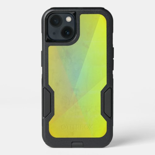 Modern Yellow Geometric Gradation iPhone 13 Case