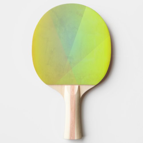 Modern Yellow Geometric Gradation Ping Pong Paddle