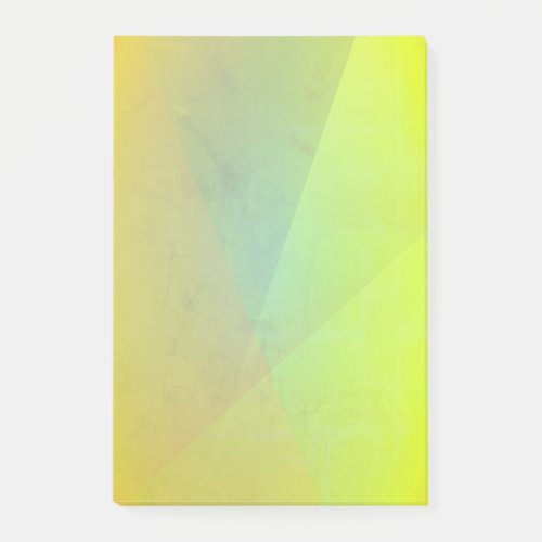 Modern Yellow Geometric Gradation Post_it Notes