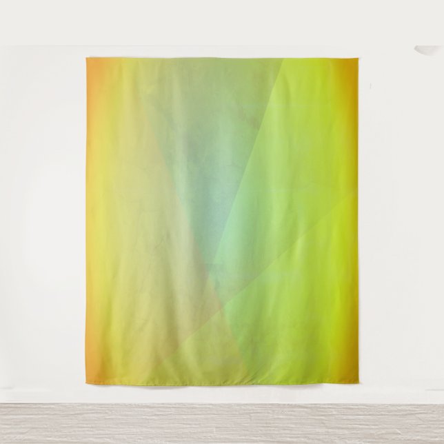 Modern Yellow Geometric Gradation Tapestry (Front)