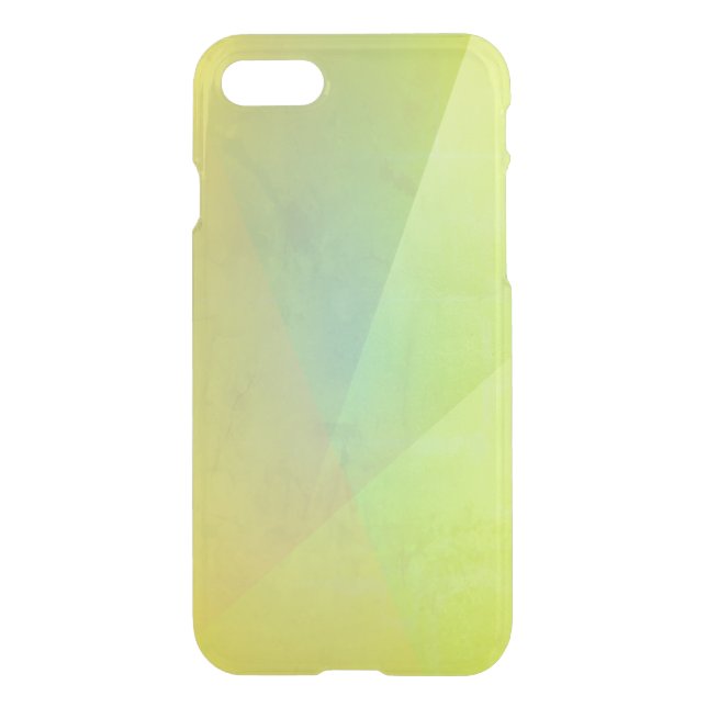 Modern Yellow Geometric Gradation Uncommon iPhone Case (Back)