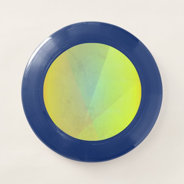 Modern Yellow Geometric Gradation Wham-O Frisbee (Front)