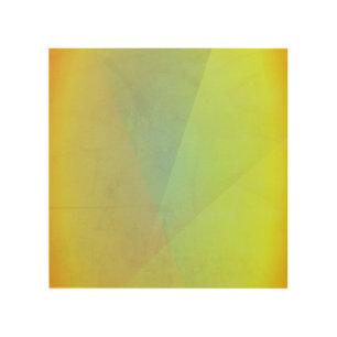Modern Yellow Geometric Gradation Wood Wall Art