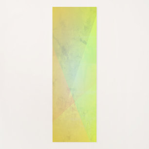 Modern Yellow Geometric Gradation Yoga Mat