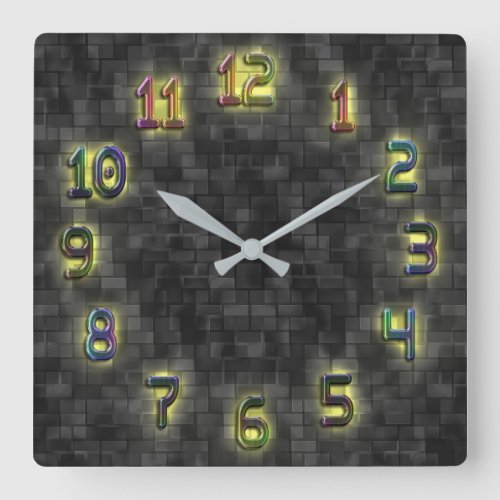 Modern Yellow Glow Art Wall Clock