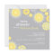 Modern Yellow Gray Daisy Flowers Baby Shower
