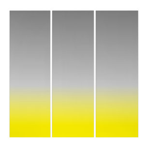 modern yellow gray  ombré -minimalist triptych