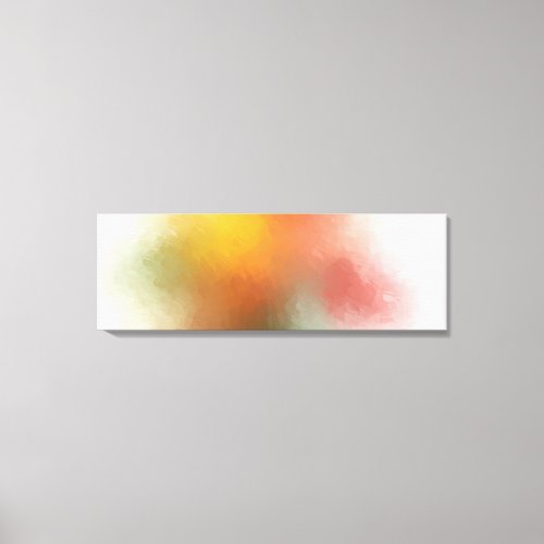 Modern Yellow Green Red Pink Blue Trendy Abstract Canvas Print