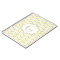 Modern yellow, grey, ivory chevron pattern custom