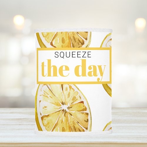 Modern Yellow Lemons Pattern  Squeeze The Day Lamp Shade