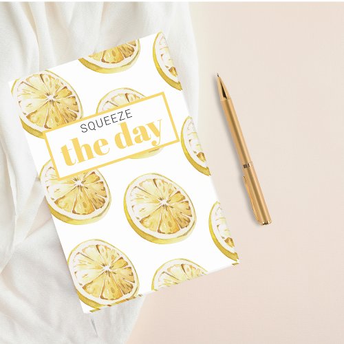 Modern Yellow Lemons Pattern  Squeeze The Day Post_it Notes