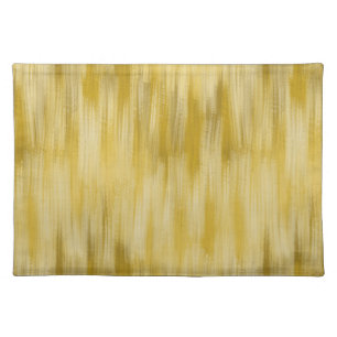 Modern Yellow Monochromatic Abstract Cloth Placemat