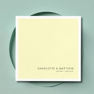 Modern yellow napkins