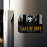 Modern Yellow Neon Class of 2025 Photo Graduation Magnet<br><div class="desc">Announce your grad's special achievement with our neon graduation magnets. The modern graduation magnet displays the graduate's horizontal photo with "Class of 2025" in yellow neon lettering. Personalize the photo graduation magnet by adding the graduate's name and school name. The graduation photo magnet is perfect for both high school and...</div>