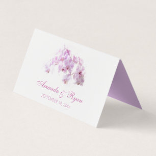 Modern Yellow Roses Floral Wedding Table Card