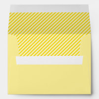 Modern Yellow Stripes Envelope