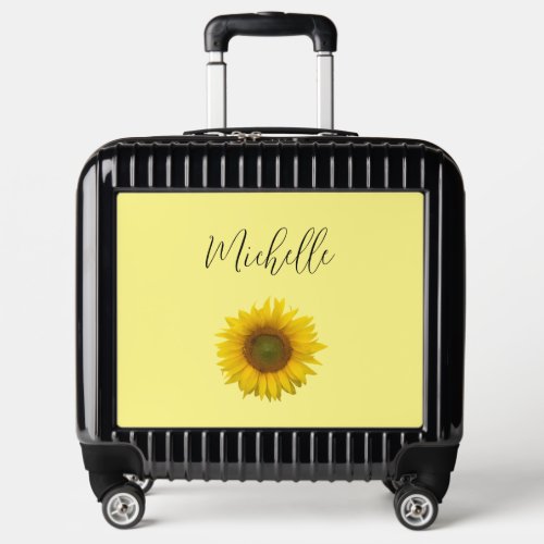 Modern Yellow Sunflower Elegant Floral Country Luggage