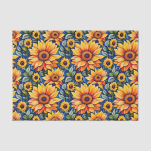 Modern Yellow Sunflower Tissue Paper