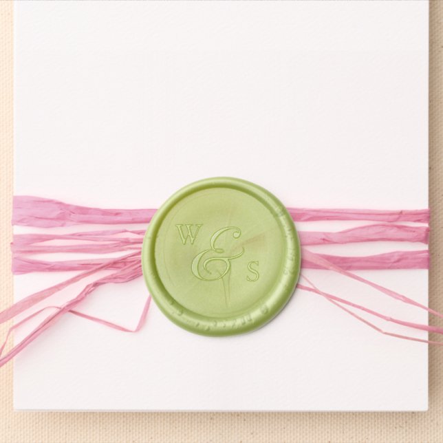 Modern Yellow Sunflower Wedding Wax Seal Sticker (Front)