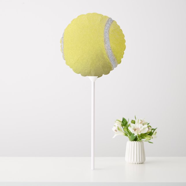Modern Yellow Tennis Ball  Balloon (In SItu)