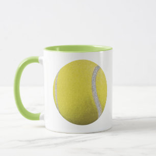 Modern Yellow Tennis Ball    Mug