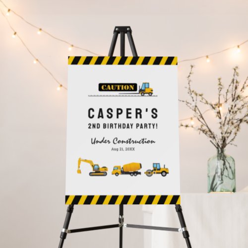 Modern Yellow White Construction Welcome Signs
